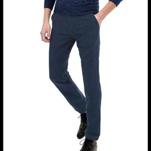 Banana Republic Dark Grey Plaid Dress Pant 32x32 Aiden Fit